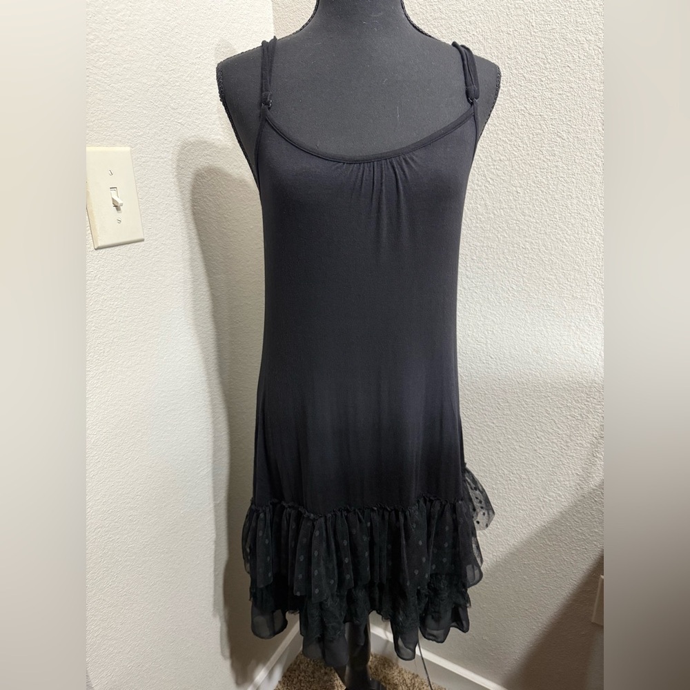 Rya Whimsigoth Black Lace Midi‎ Dress- Size Medium